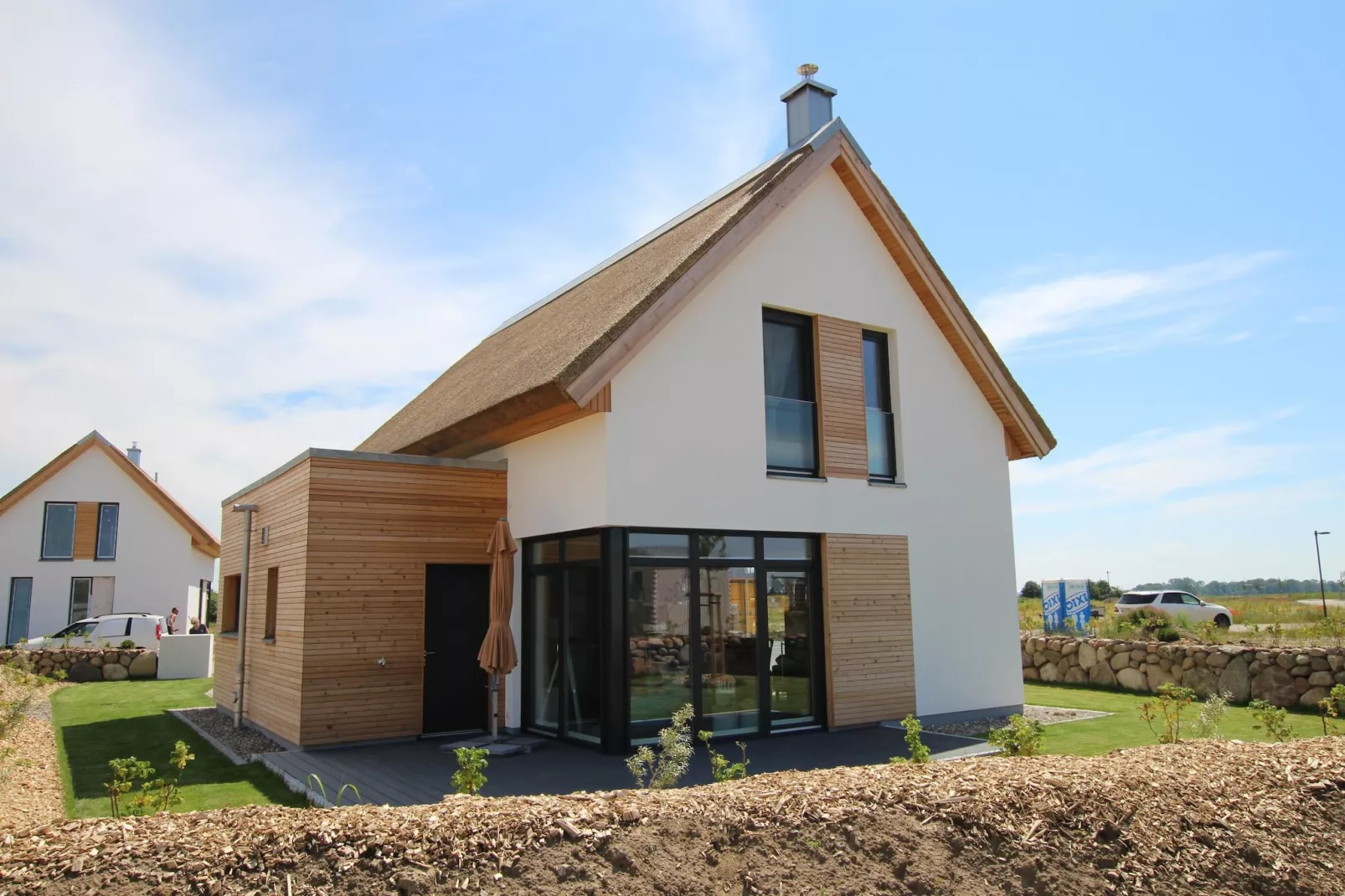 Ferienhaus Fiete Dranske - Buitenkant zomer