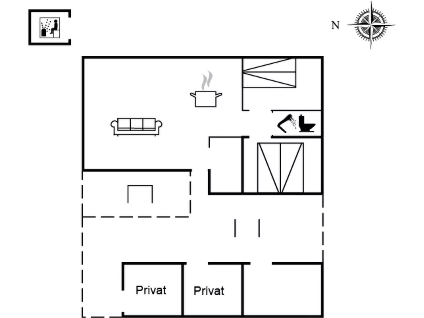 "Kanerva" - 100m to the fjord