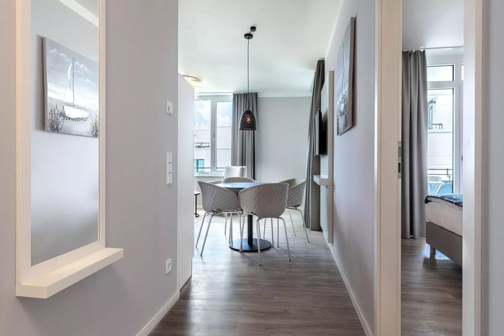 Gezinsverblijf met balkon in Lübeck Bay - Binnen