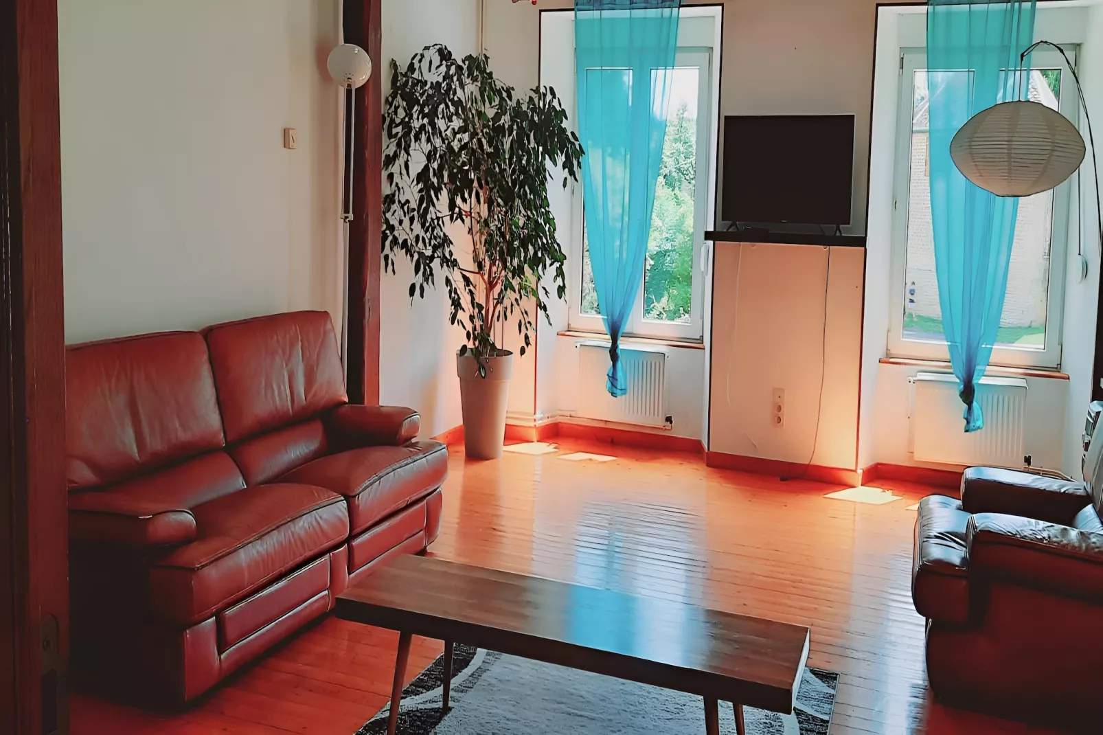 Gite Nouartais - Woonkamer