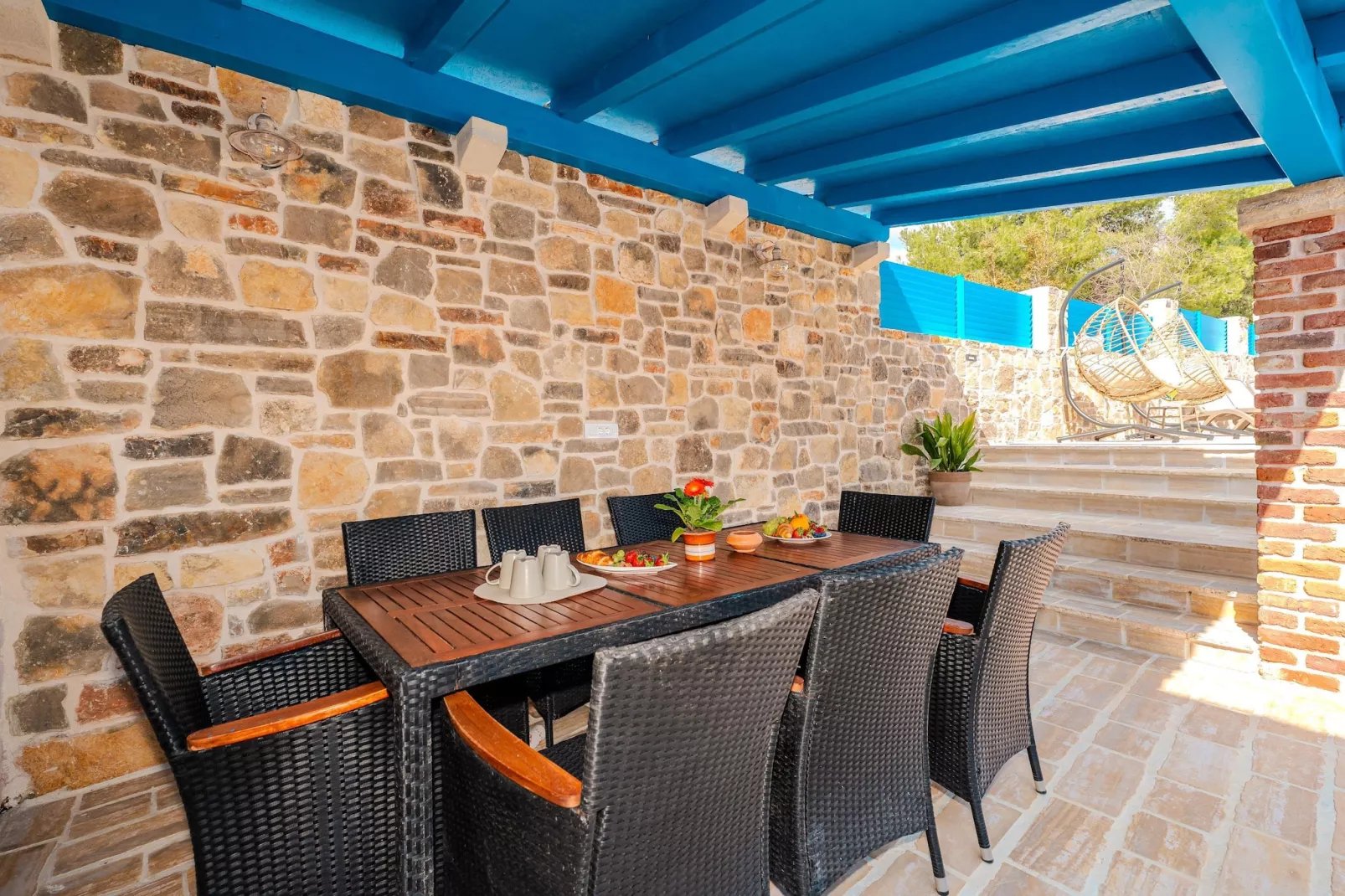 Dalmatian house Sukosan - Terrasbalkon