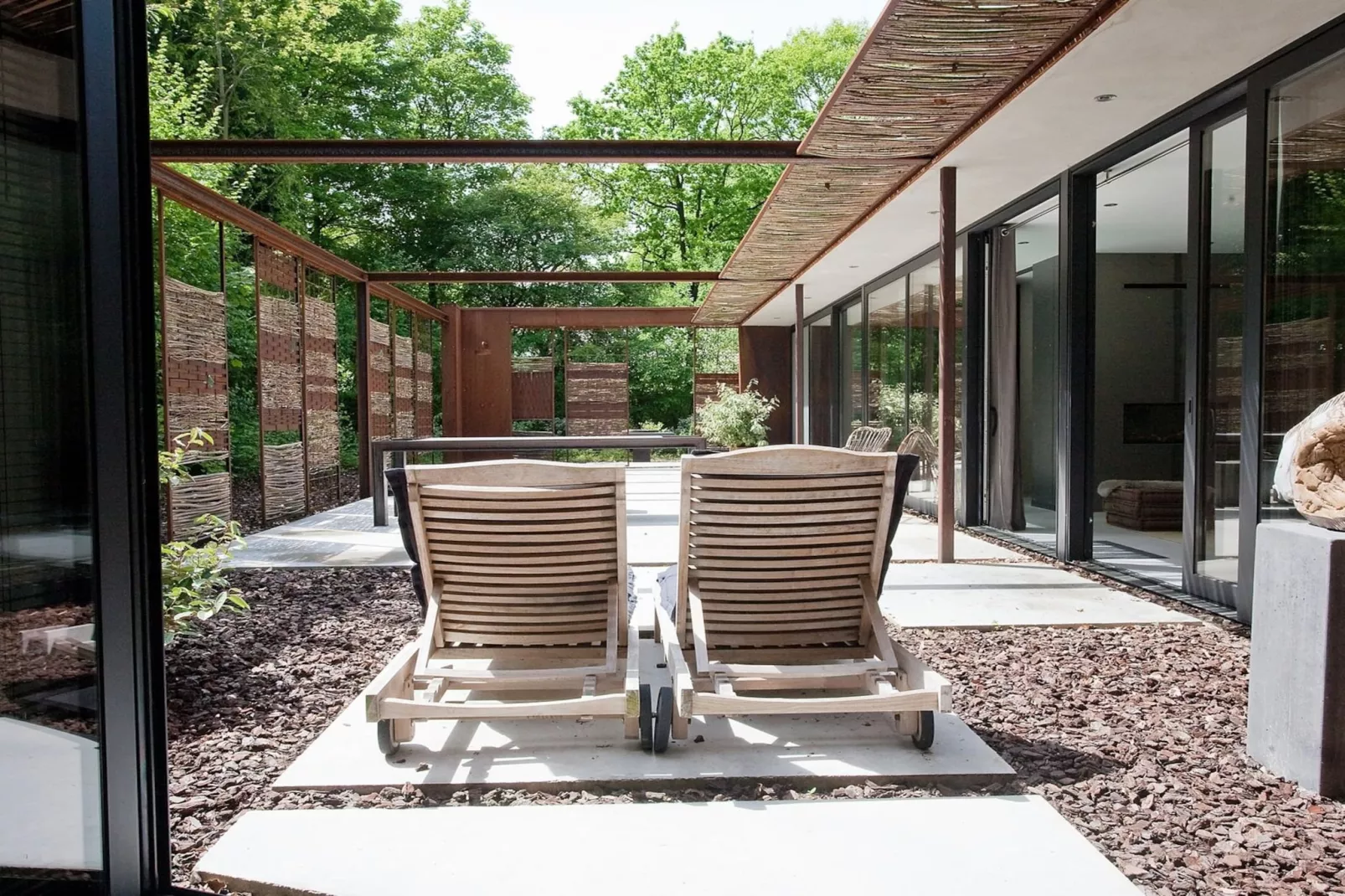 Stalen Boshuis - Terrasbalkon