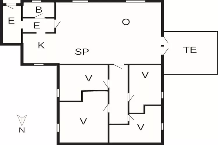 Gezellig toevluchtsoord in Skagen City-By Traum - Plattegrond