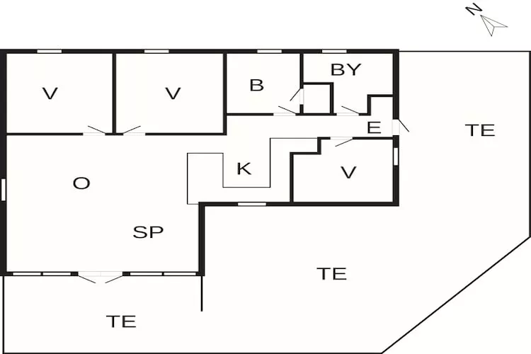 4 sterren vakantie huis in Græsted - Plattegrond