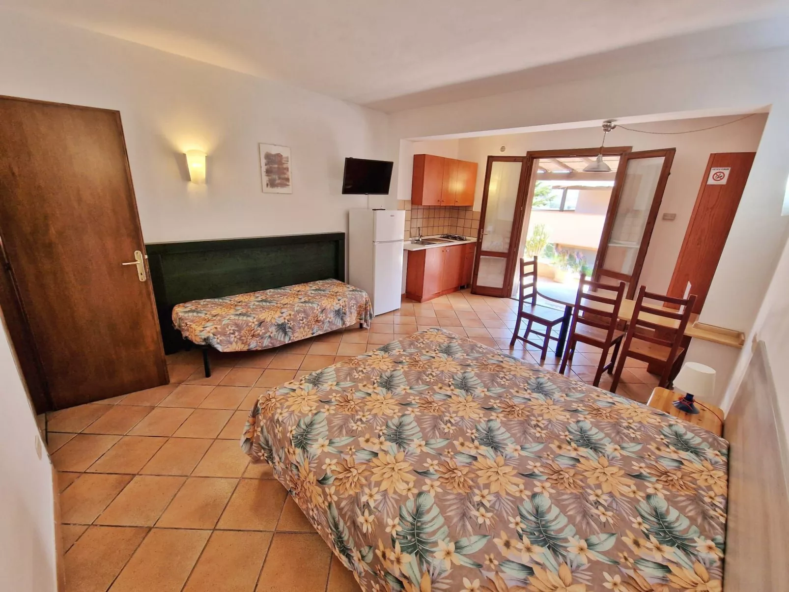 Ein-Zimmer-Wohnung 3 Betten