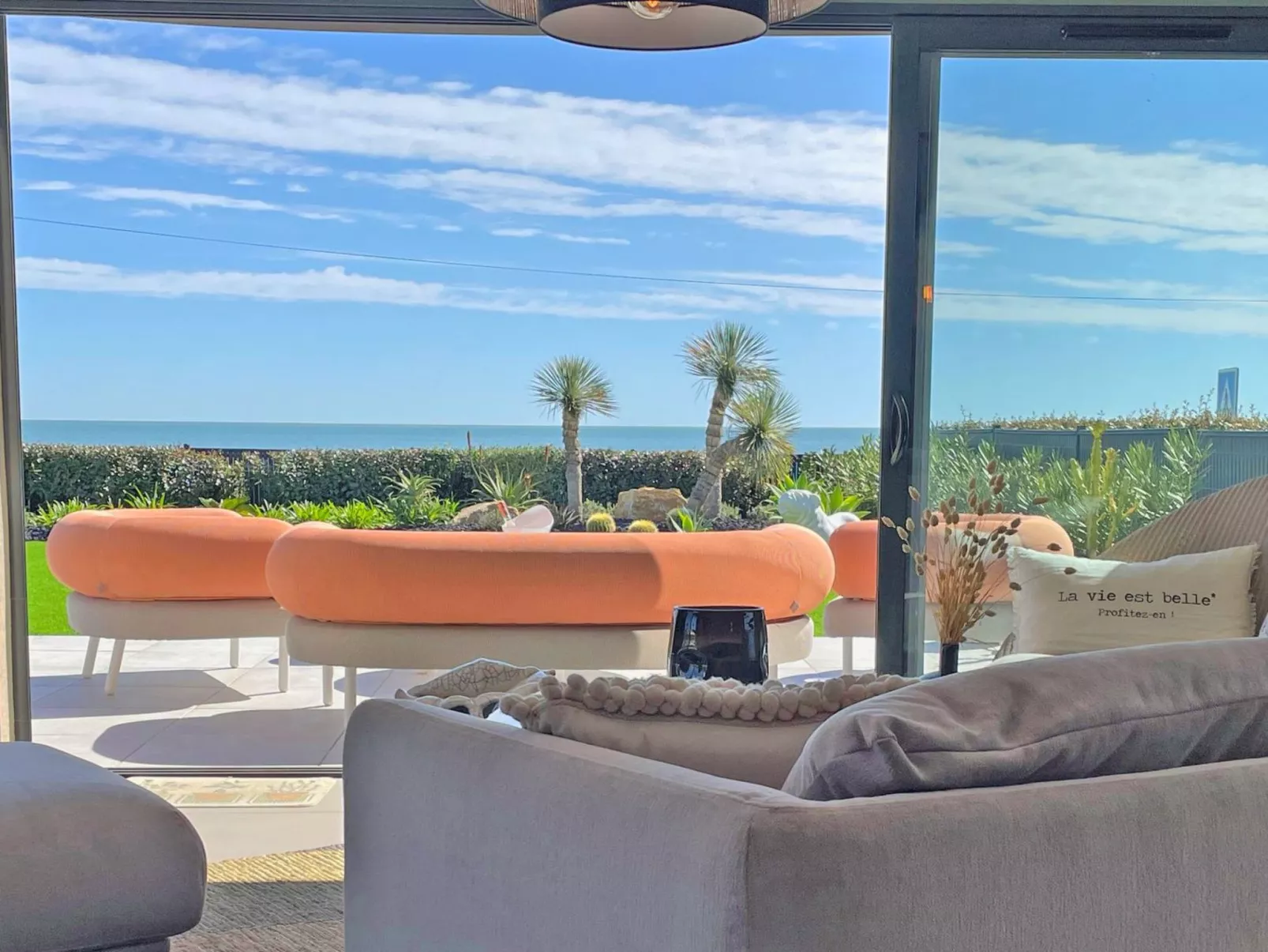 Wohnung T4 - 6 Personen - Meerblick - Klimaanlage - Wifi - Direkt am Strand - S - Binnen