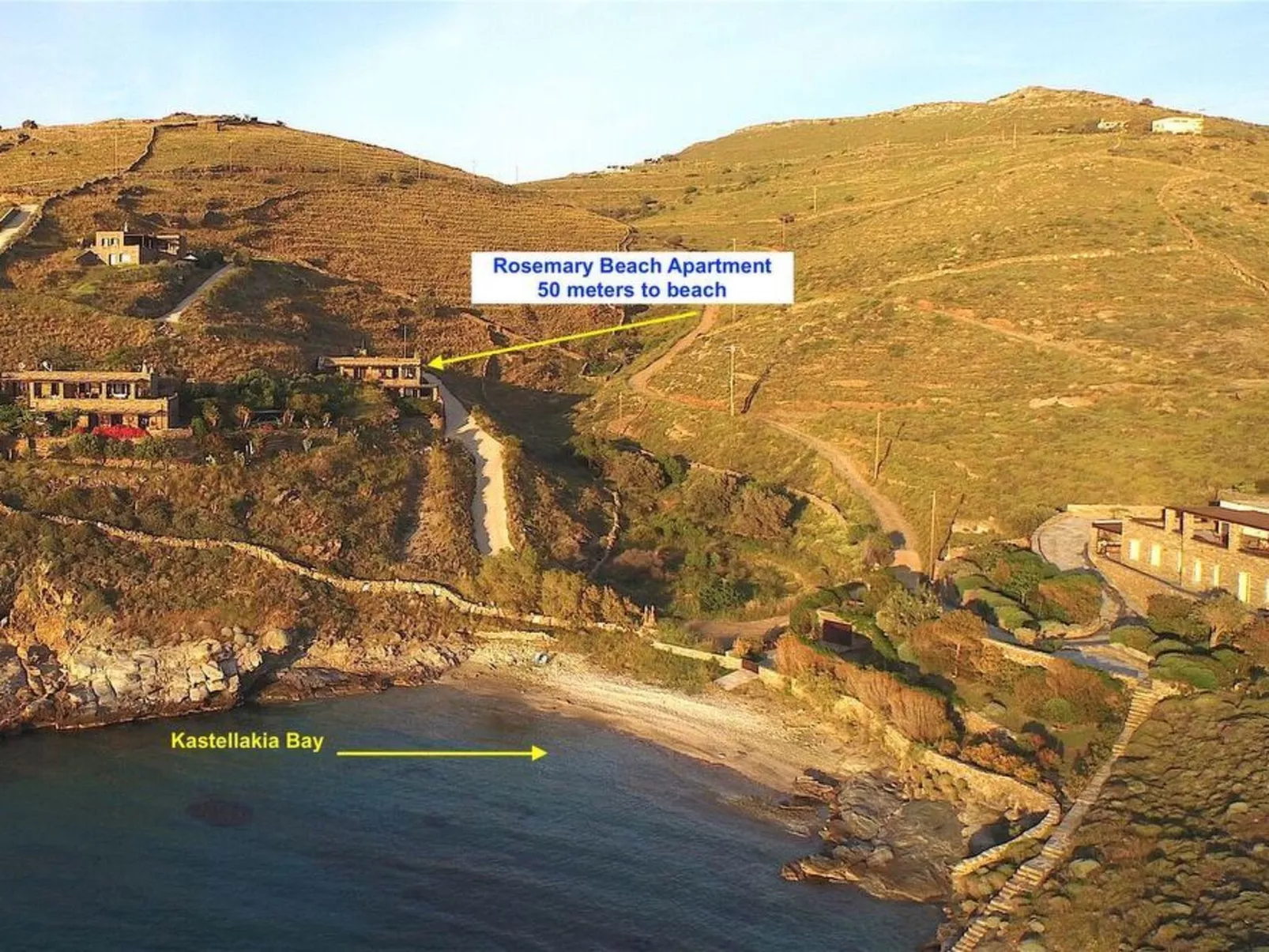 Apartment in Kea mit privatem Balkon und Blick auf den Sonnenuntergang - Image-tags.info