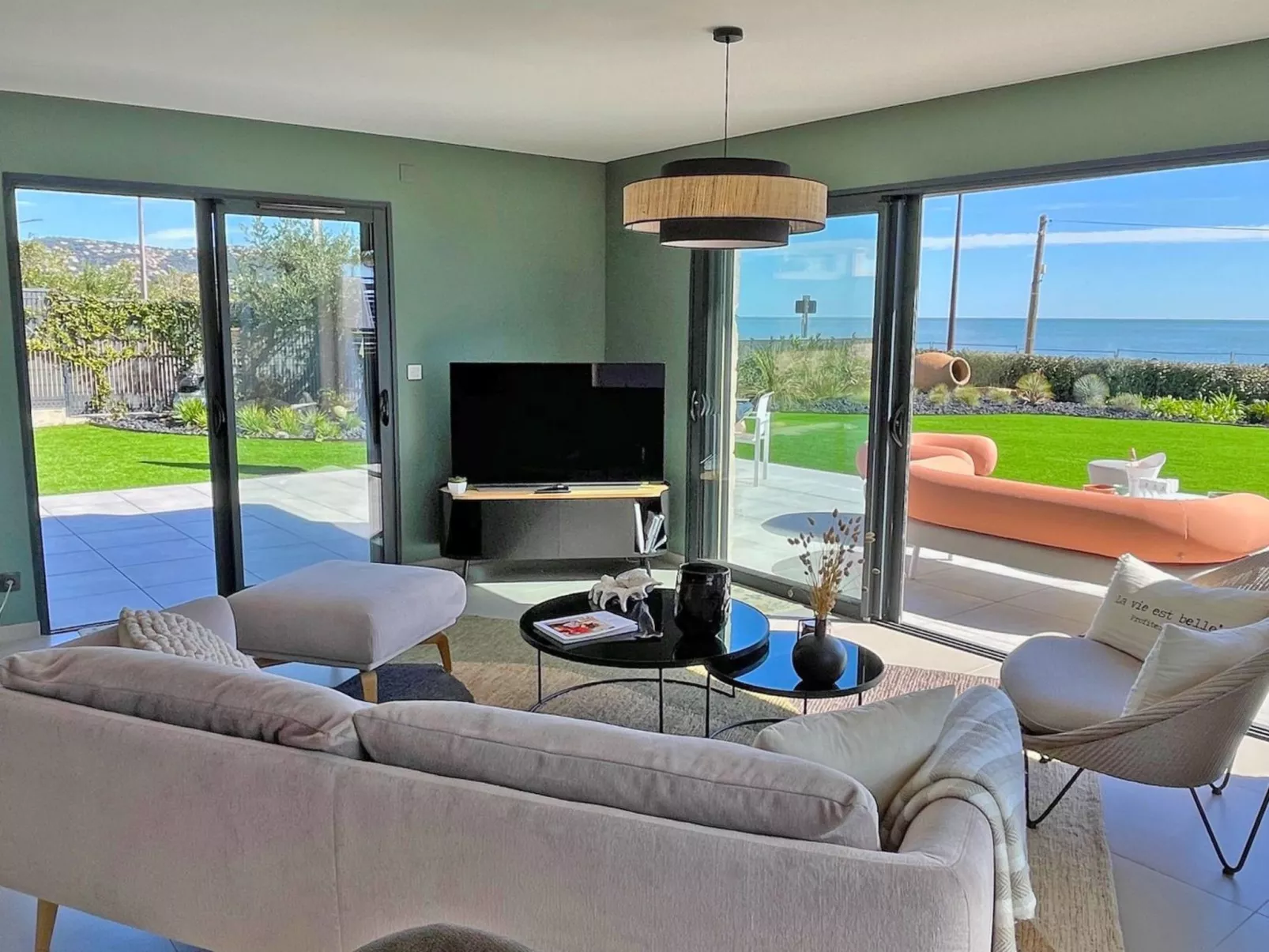 Wohnung T4 - 6 Personen - Meerblick - Klimaanlage - Wifi - Direkt am Strand - S - Binnen