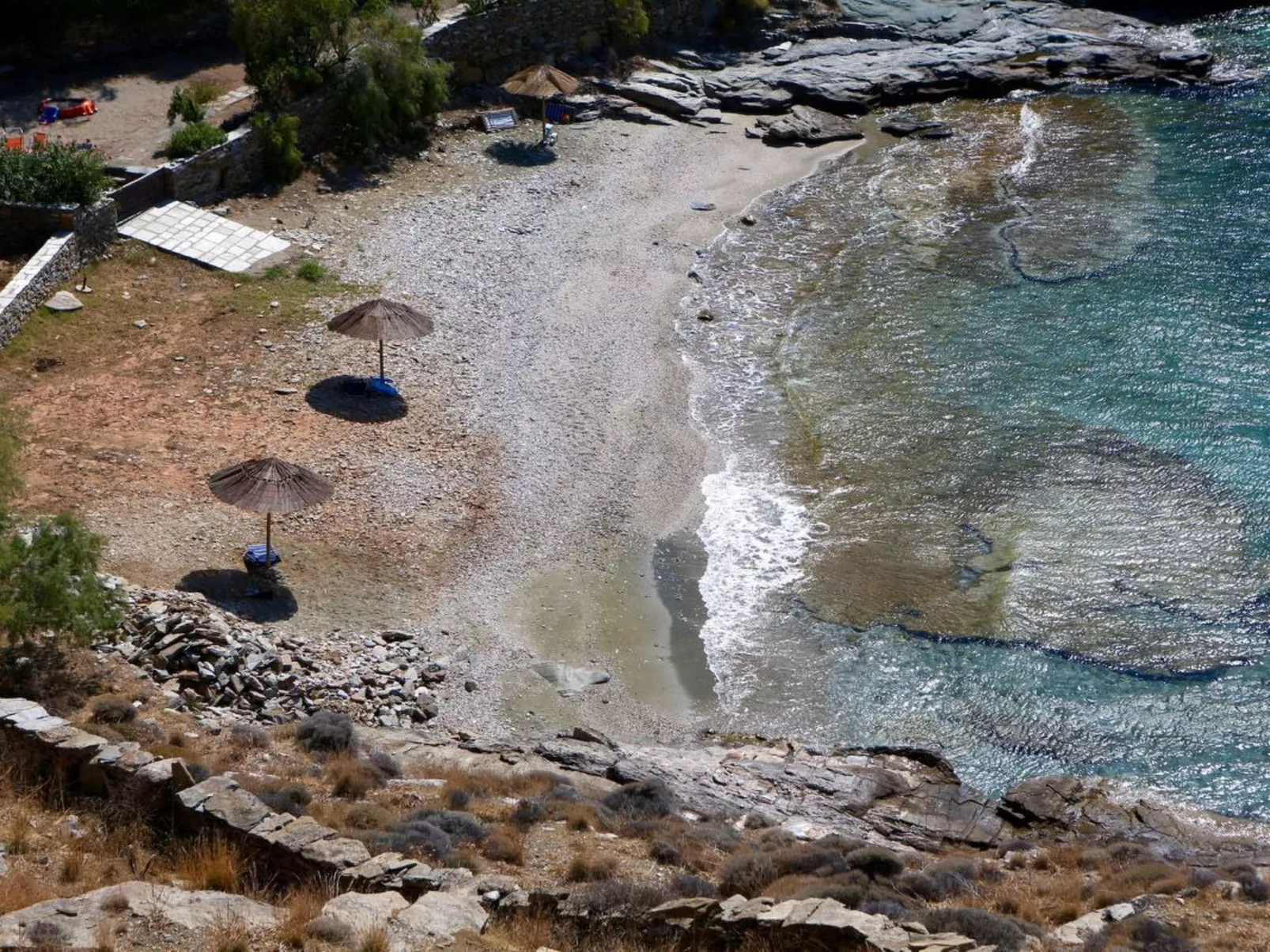 Haus in Kea mit Parkplatz im Freien und Blick auf den Sonnenuntergang - Image-tags.info
