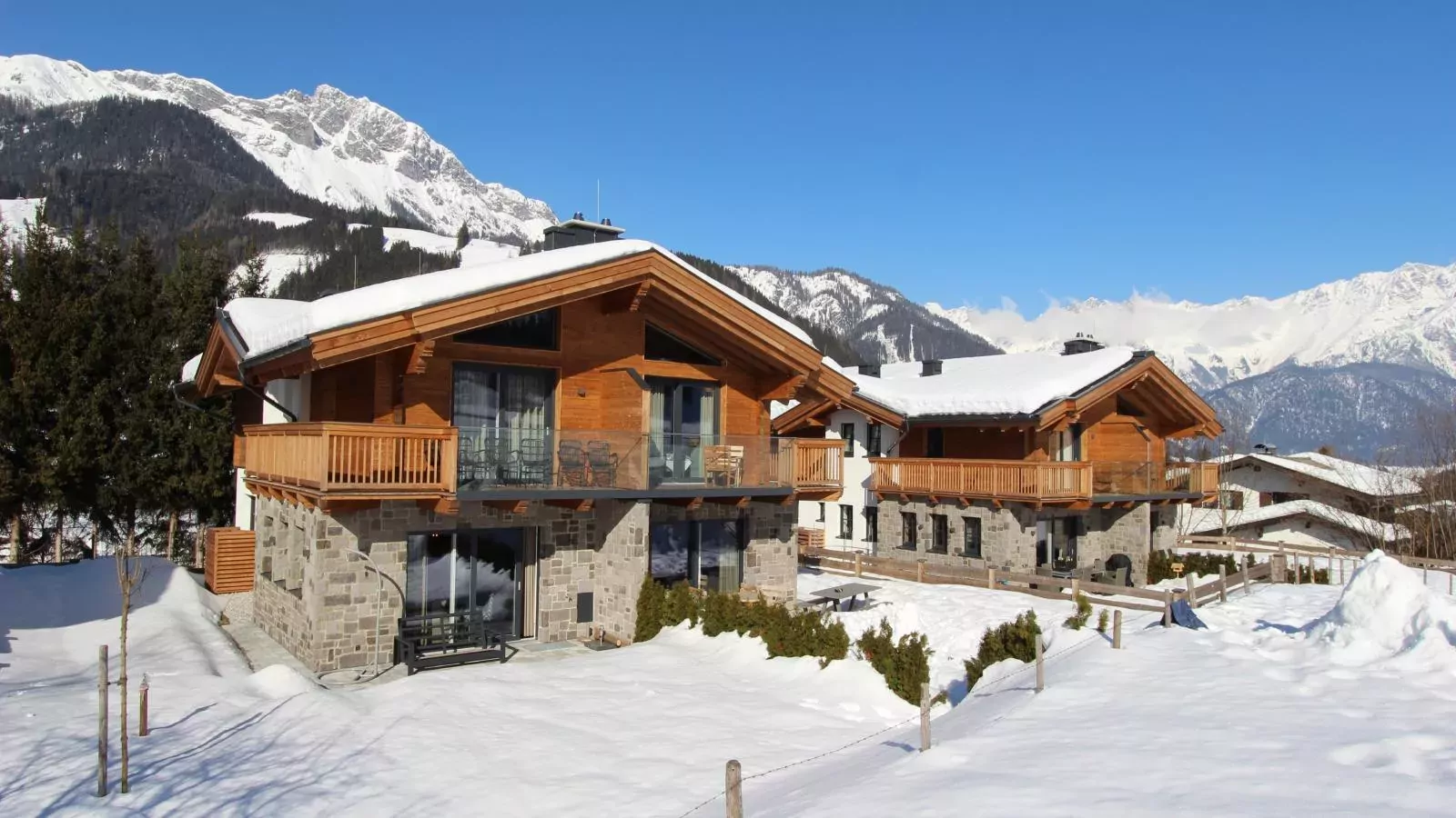 Chalet Schneelöwe L-Exterieur winter