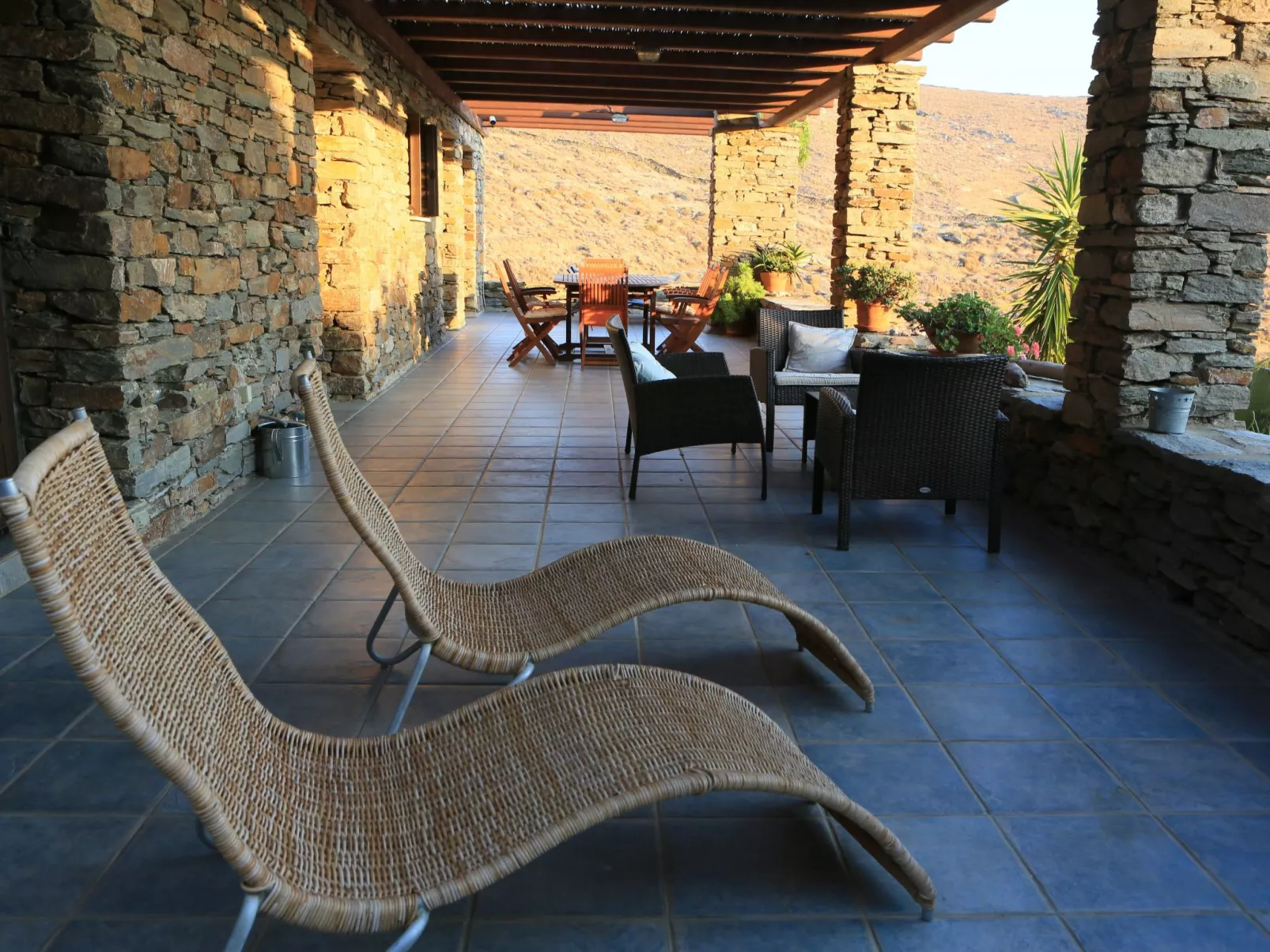 Apartment in Kea mit privatem Balkon und Blick auf den Sonnenuntergang - Image-tags.info