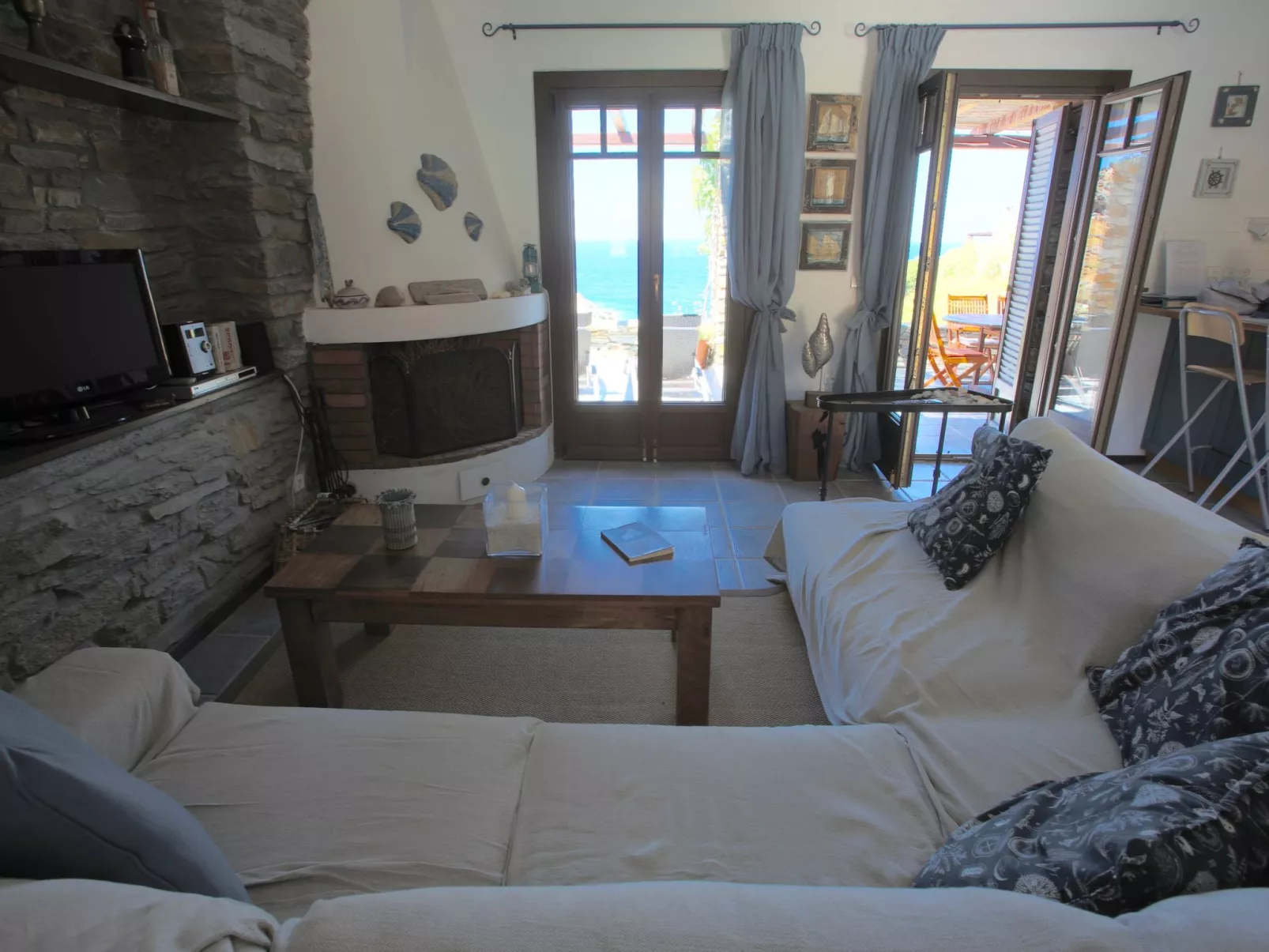 Apartment in Kea mit privatem Balkon und Blick auf den Sonnenuntergang - Image-tags.info