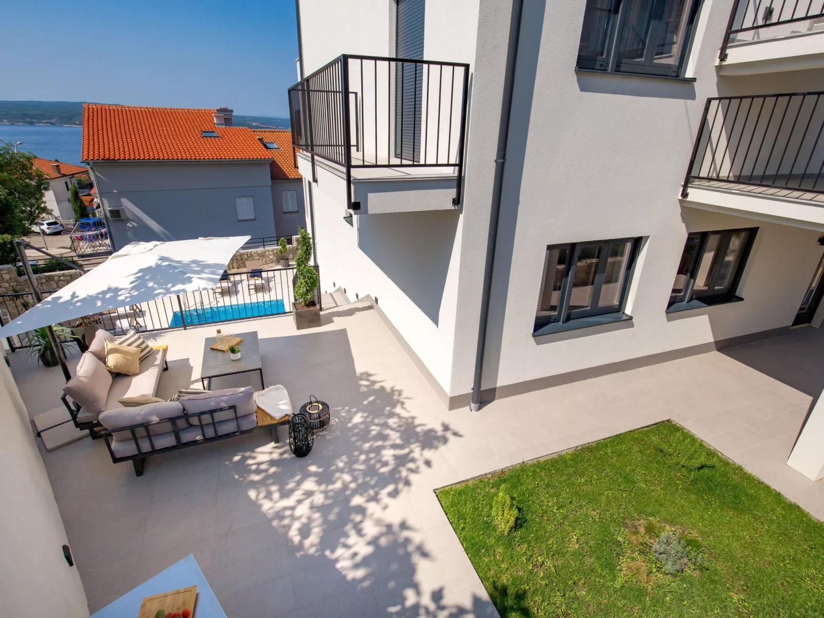 Villa Frankola mit Pool - Apt. Sonnenuntergang - Image-tags.info