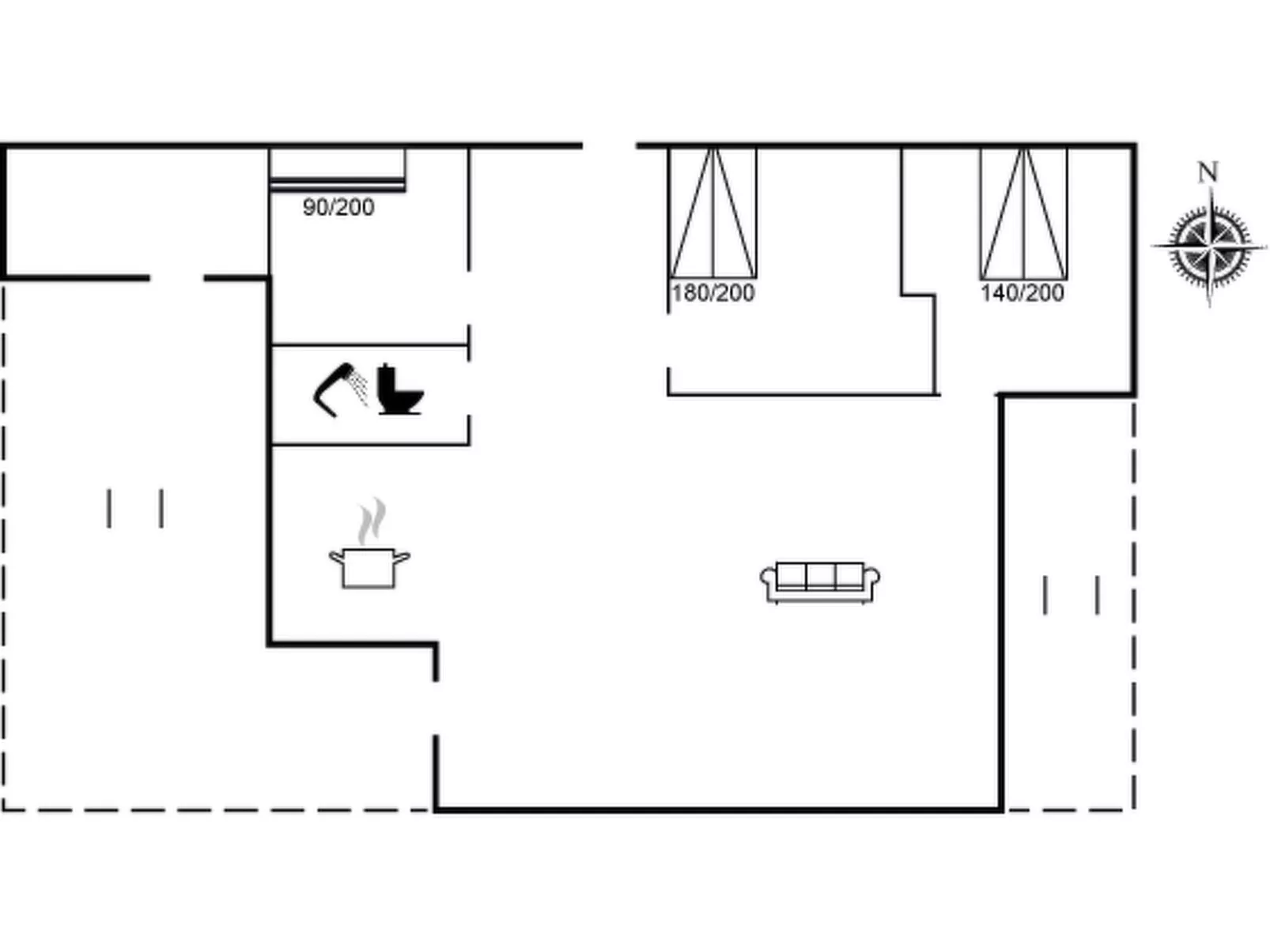 "Danail" - 250m from the sea - Binnen