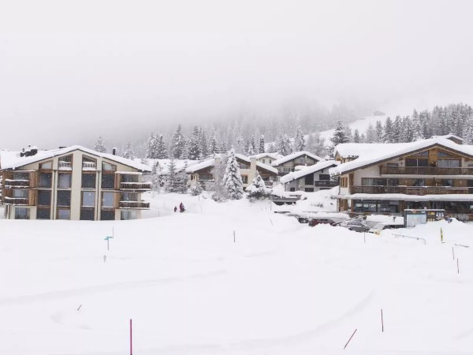 Ski in-Ski out Ferienwohnung Heimberg in Parpan- Lenzerheide - Buiten