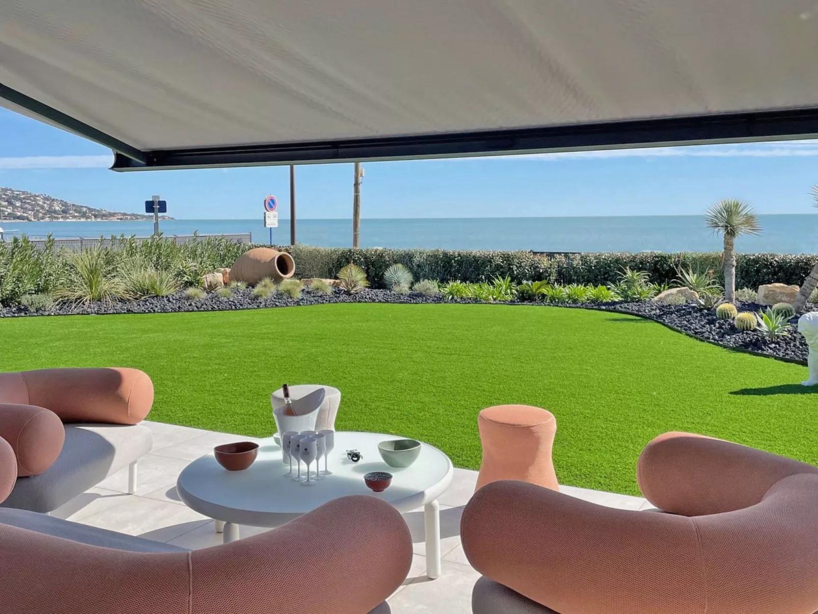 Wohnung T4 - 6 Personen - Meerblick - Klimaanlage - Wifi - Direkt am Strand - S - Binnen