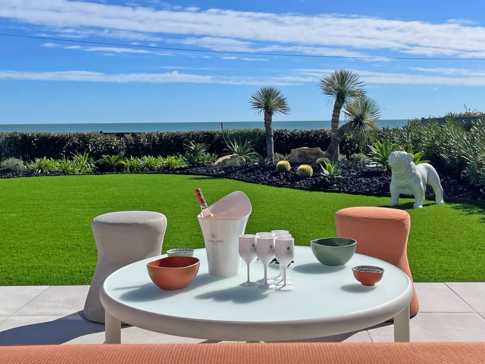 Wohnung T4 - 6 Personen - Meerblick - Klimaanlage - Wifi - Direkt am Strand - S - Binnen