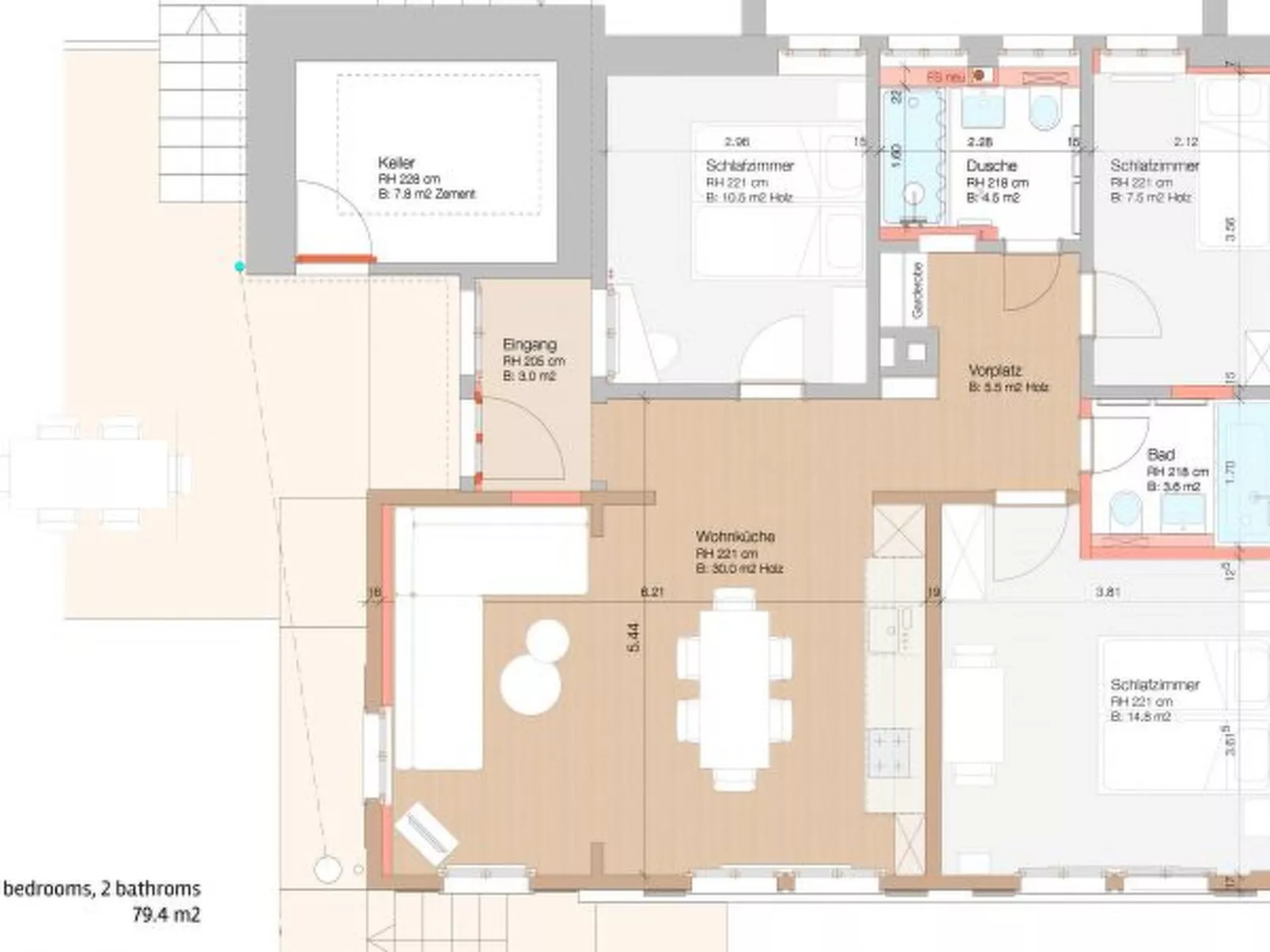 Chalet Arven - Binnen