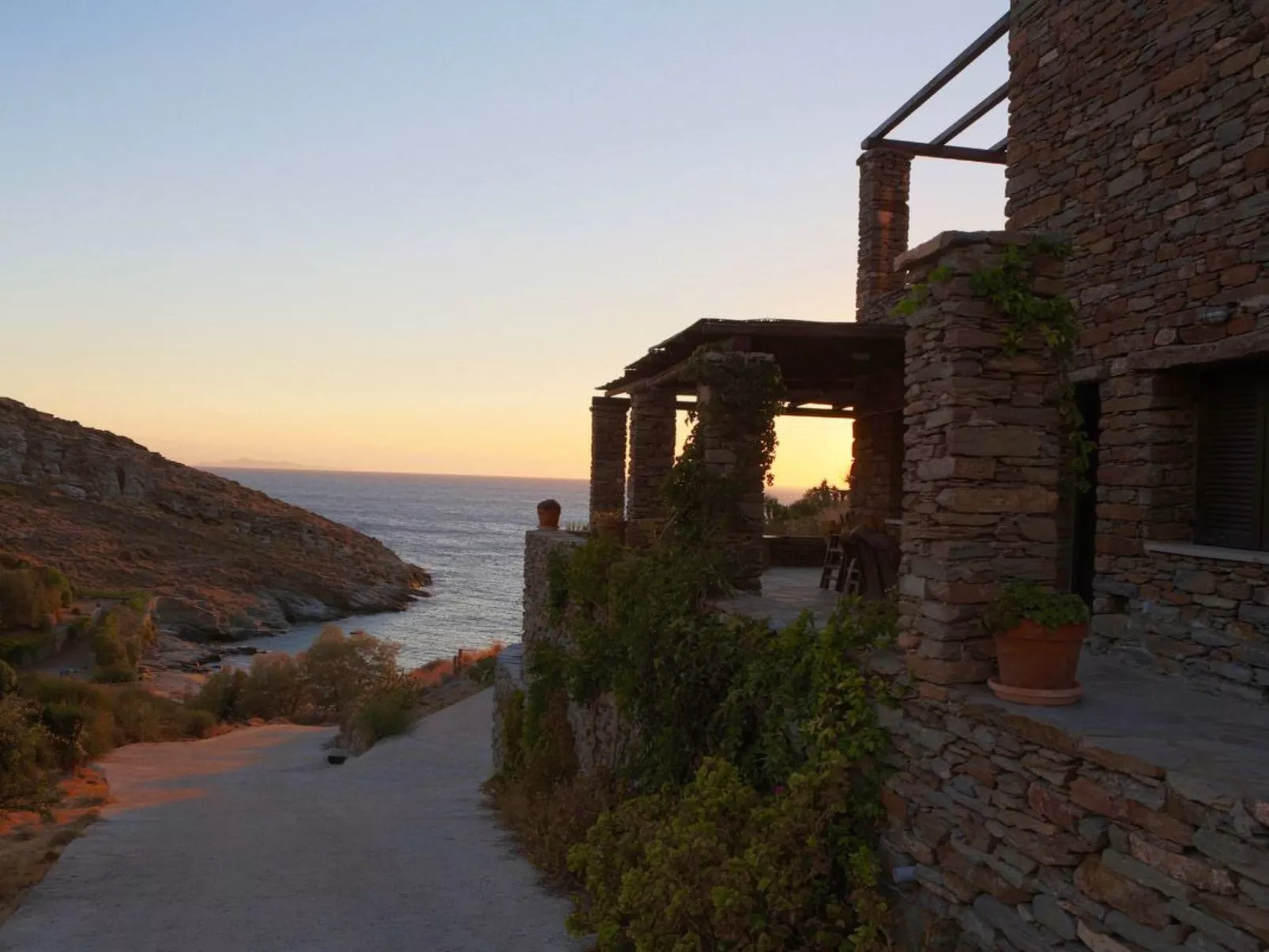 Apartment in Kea mit privatem Balkon und Blick auf den Sonnenuntergang - Image-tags.info