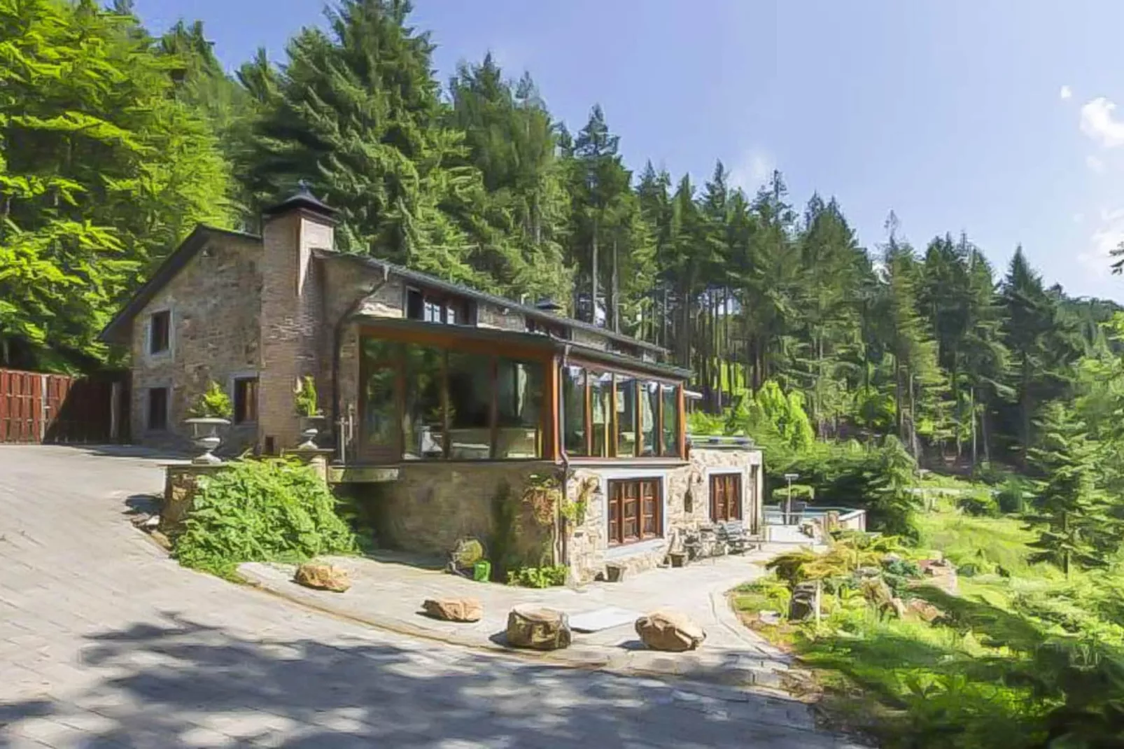 Landhuis la Forêt - Buitenkant zomer