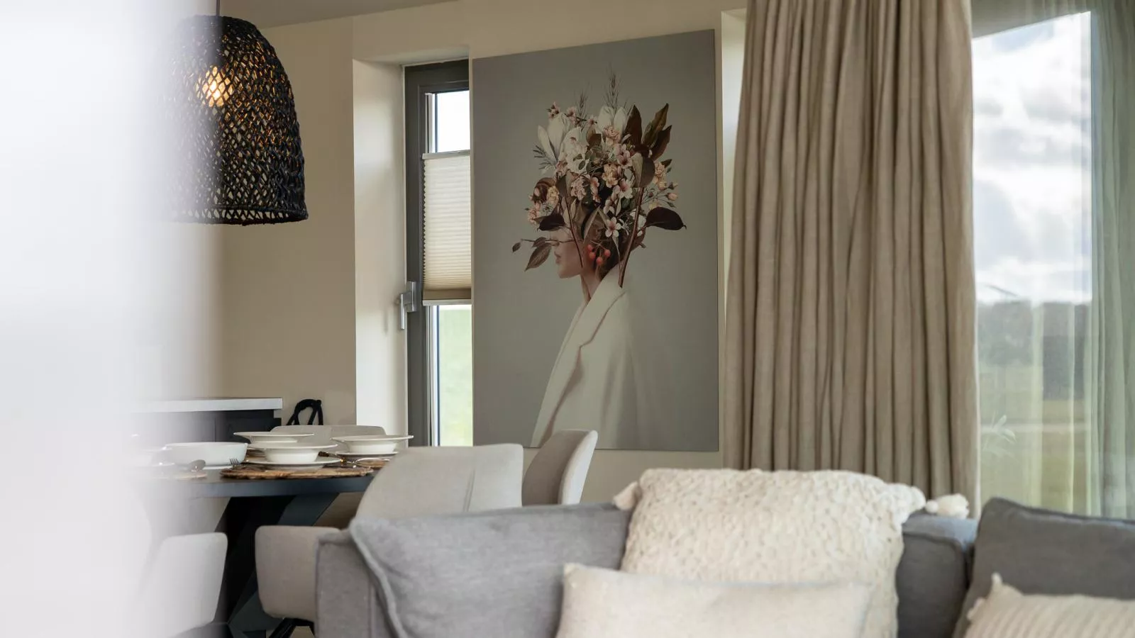 Natuurhuis Waterloop - Woonkamer