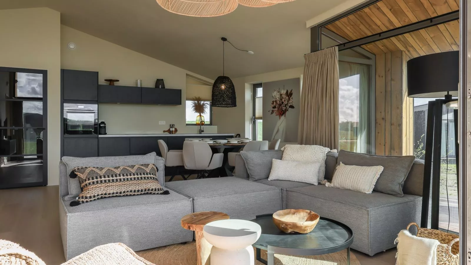 Natuurhuis Waterloop - Woonkamer