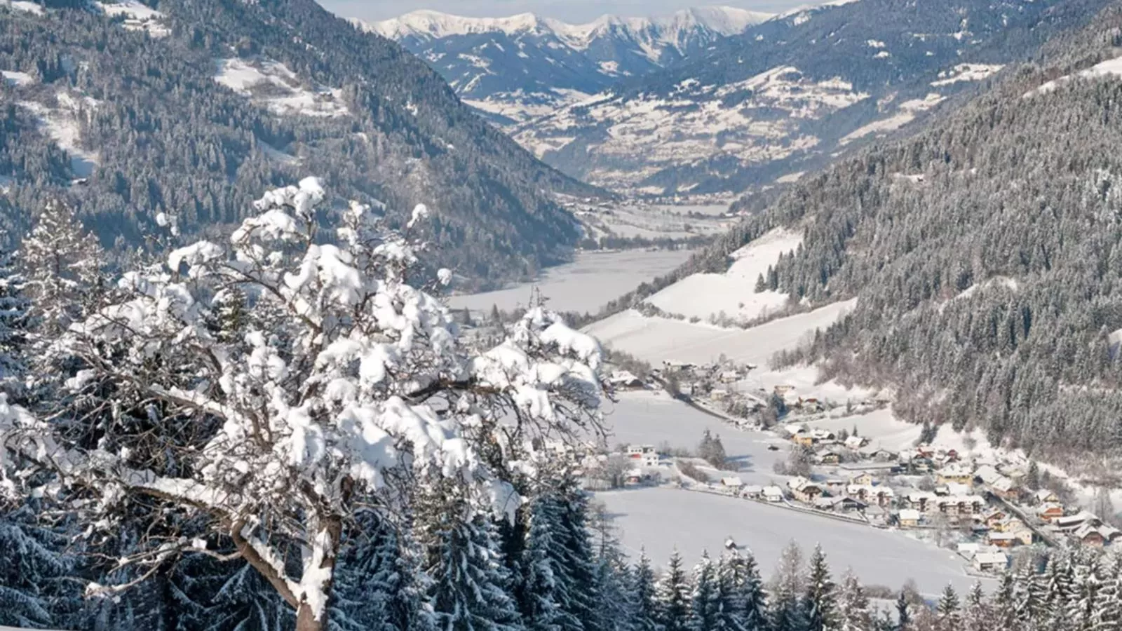 Seesicht Afritz am See - Gebied winter 1km