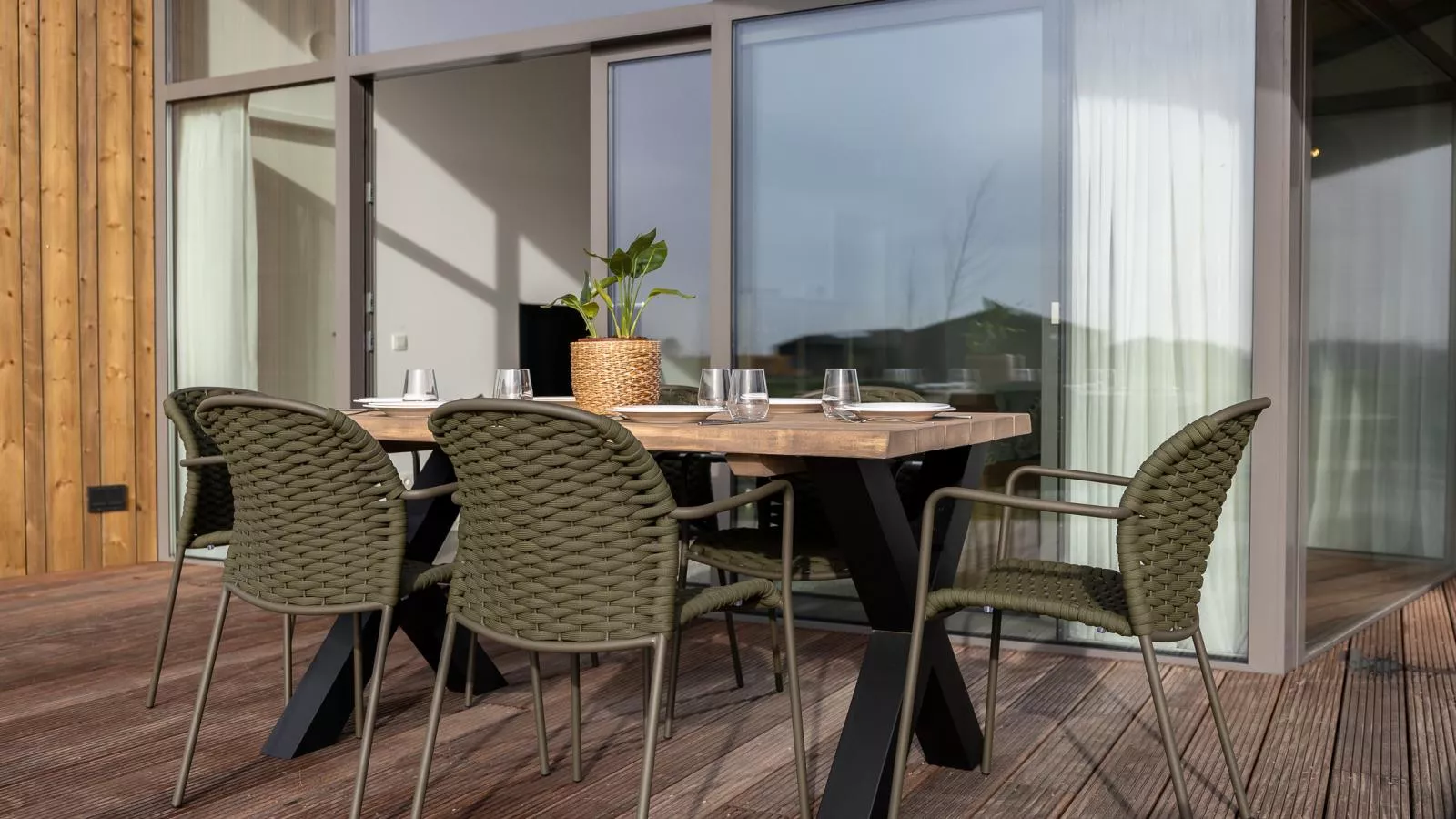 Natuurhuis Veerdijk - Terrasbalkon
