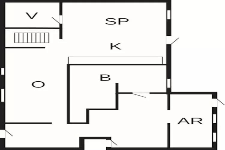 Gezellig vakantiehuis vlakbij het meer - Plattegrond
