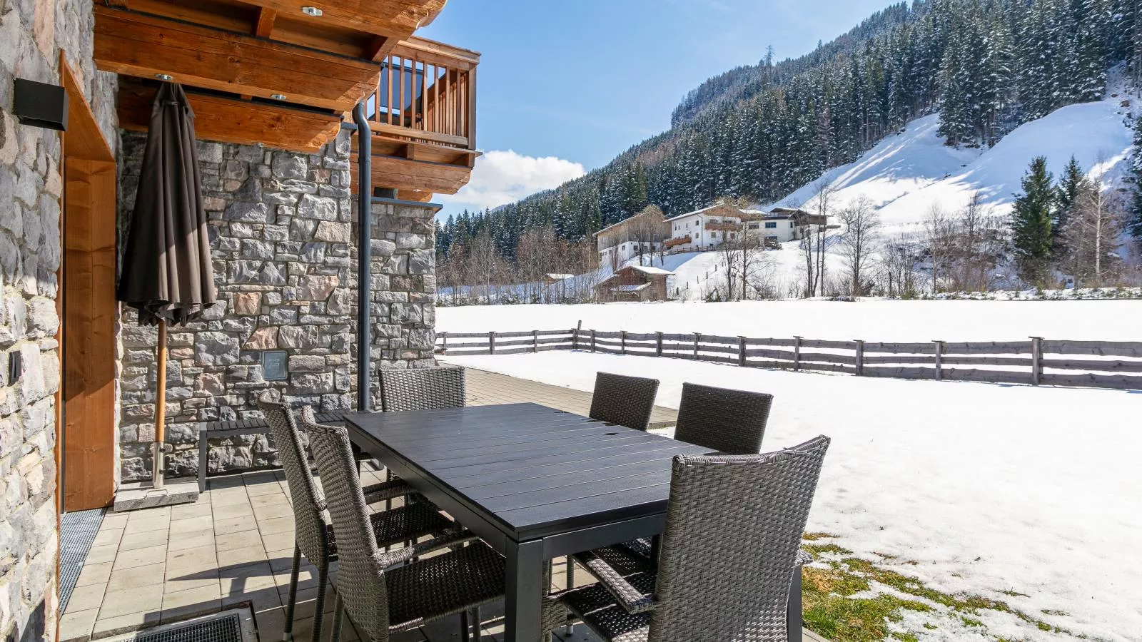 Pinzgau Lodge 2D - Tuin winter