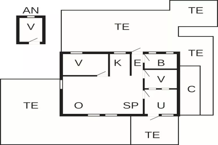 6 persoons vakantie huis in Hejls - Plattegrond