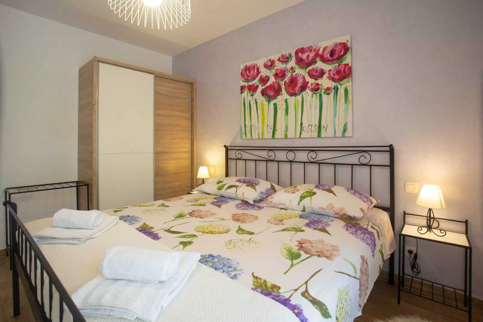 Apartments Aqua - Superior Two Bedroom Apartment with Terrace and Sea View (Aqua 2) - Slaapkamer