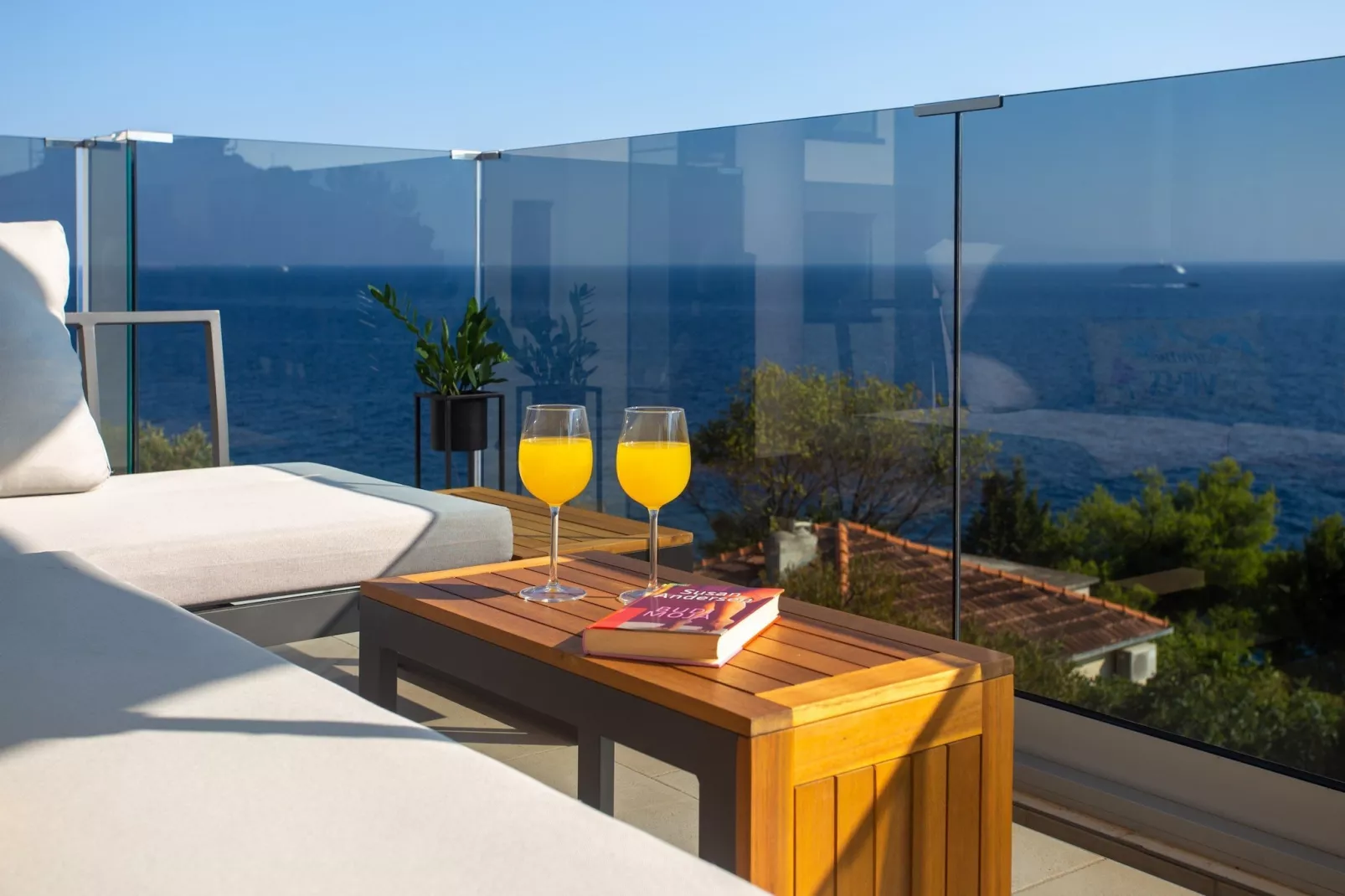 Apartments Aqua - Superior Two Bedroom Apartment with Terrace and Sea View (Aqua 2) - Terras