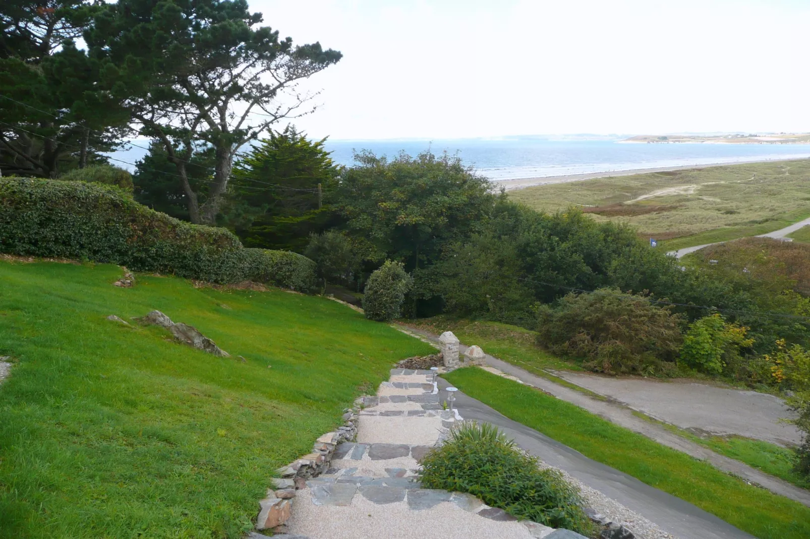 Ferienhaus mit Panorama-Meerblick Plonévez-Porzay - Tuinen zomer