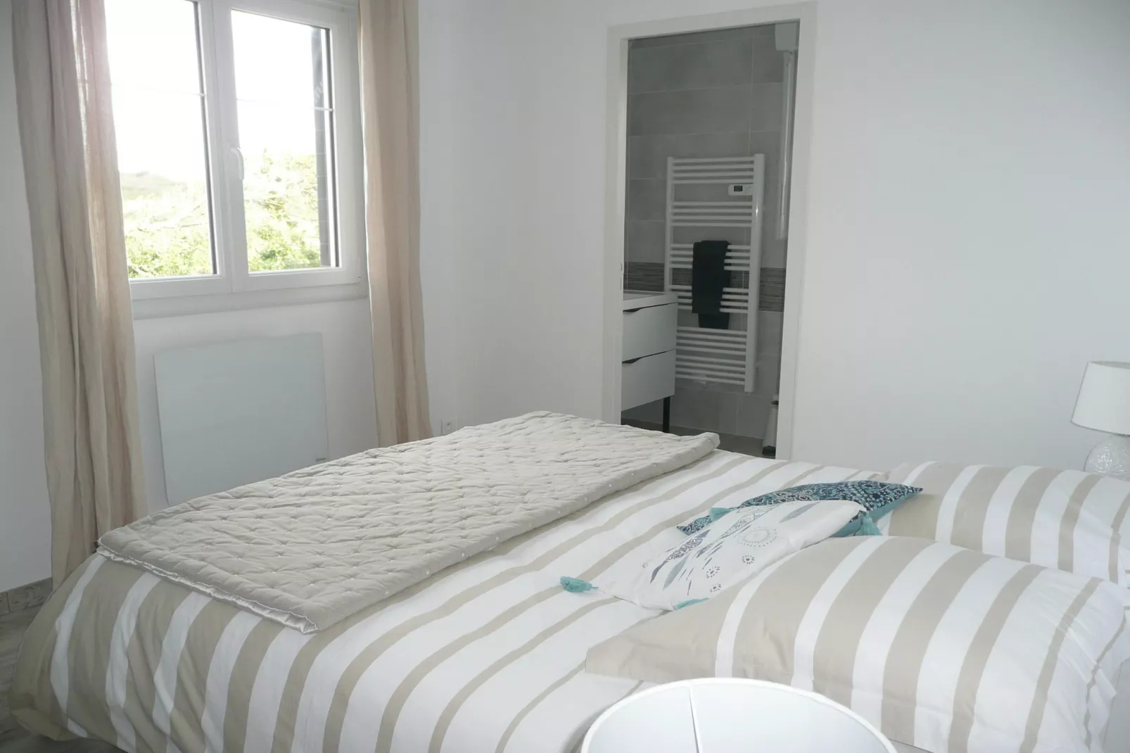 Ferienhaus mit Panorama-Meerblick Plonévez-Porzay - Slaapkamer