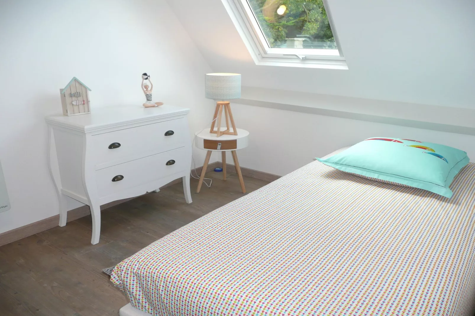 Ferienhaus mit Panorama-Meerblick Plonévez-Porzay - Slaapkamer