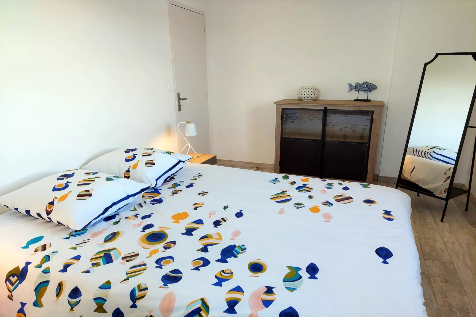 Ferienhaus mit Panorama-Meerblick Plonévez-Porzay - Slaapkamer