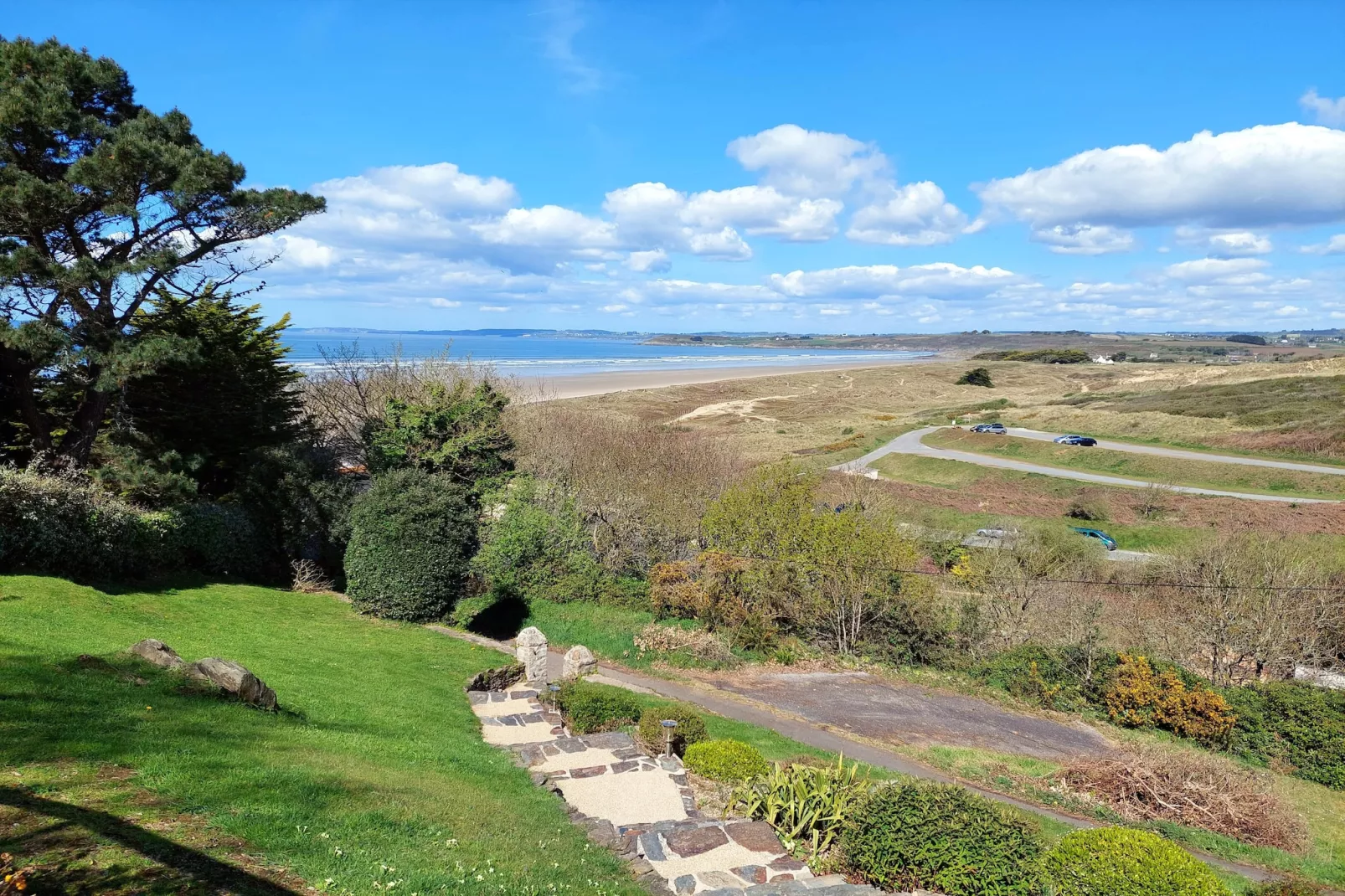 Ferienhaus mit Panorama-Meerblick Plonévez-Porzay - Tuinen zomer