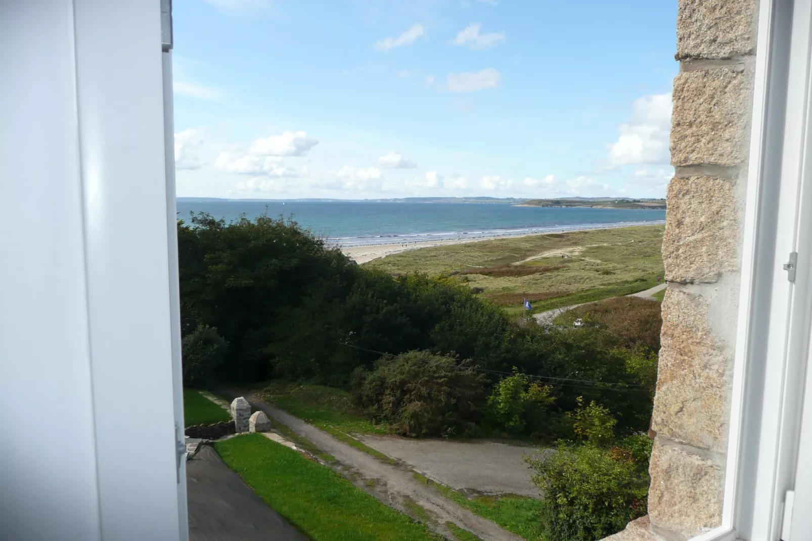 Ferienhaus mit Panorama-Meerblick Plonévez-Porzay - Uitzicht zomer