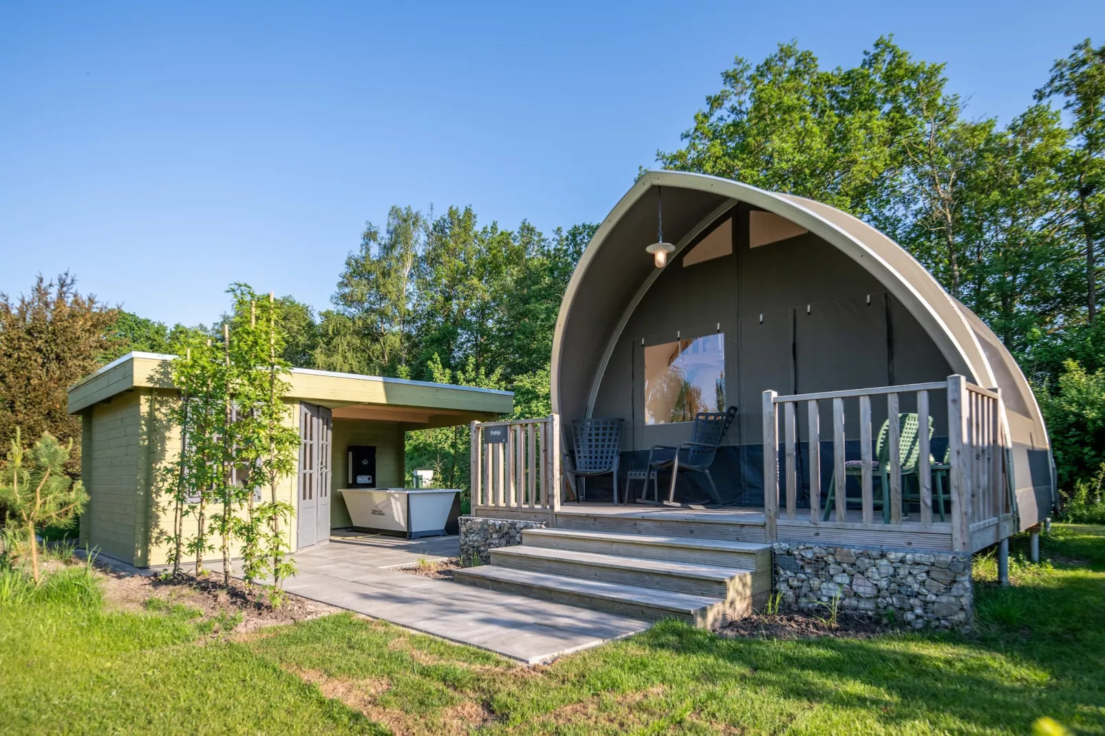 Tentlodge Partijs Wellness met sauna en prive-bad-2p