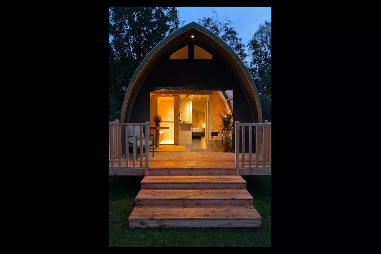 Tentlodge Partijs Wellness met sauna en prive-bad-2p - Woonkamer