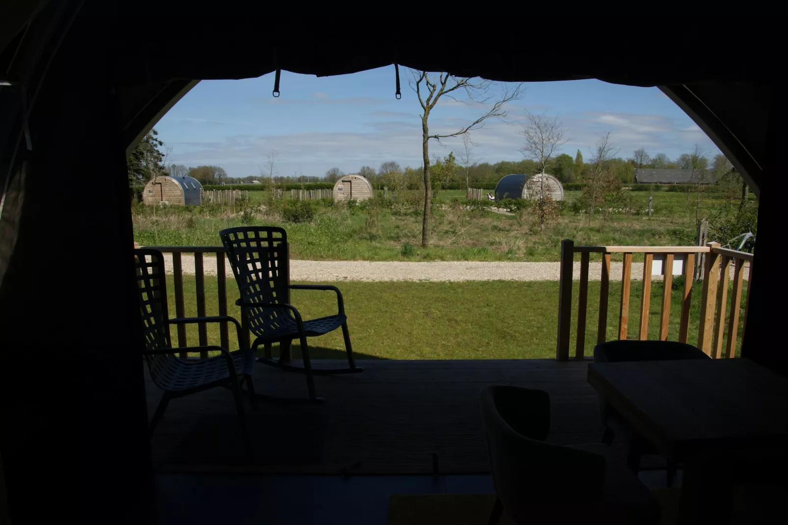 Tentlodge Partijs Wellness met sauna en prive-bad-2p - Uitzicht zomer