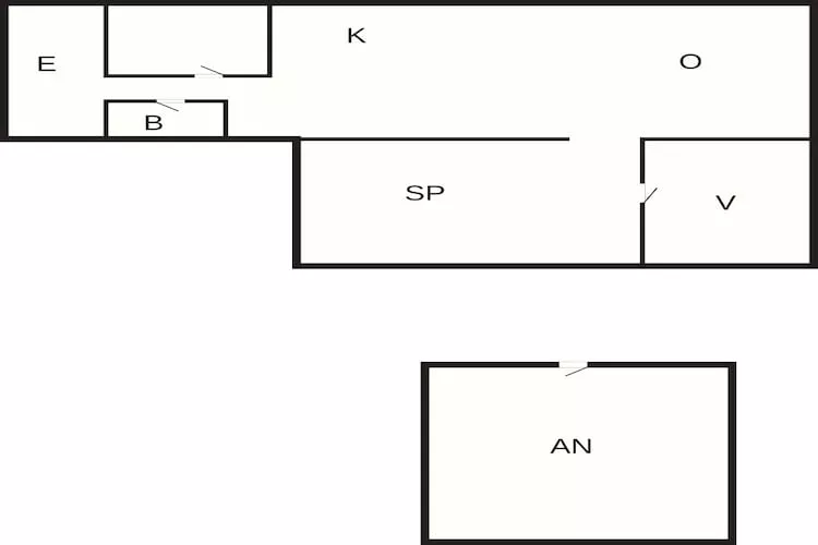 Vakantiehuis aan zee met privé-bijgebouw - Plattegrond