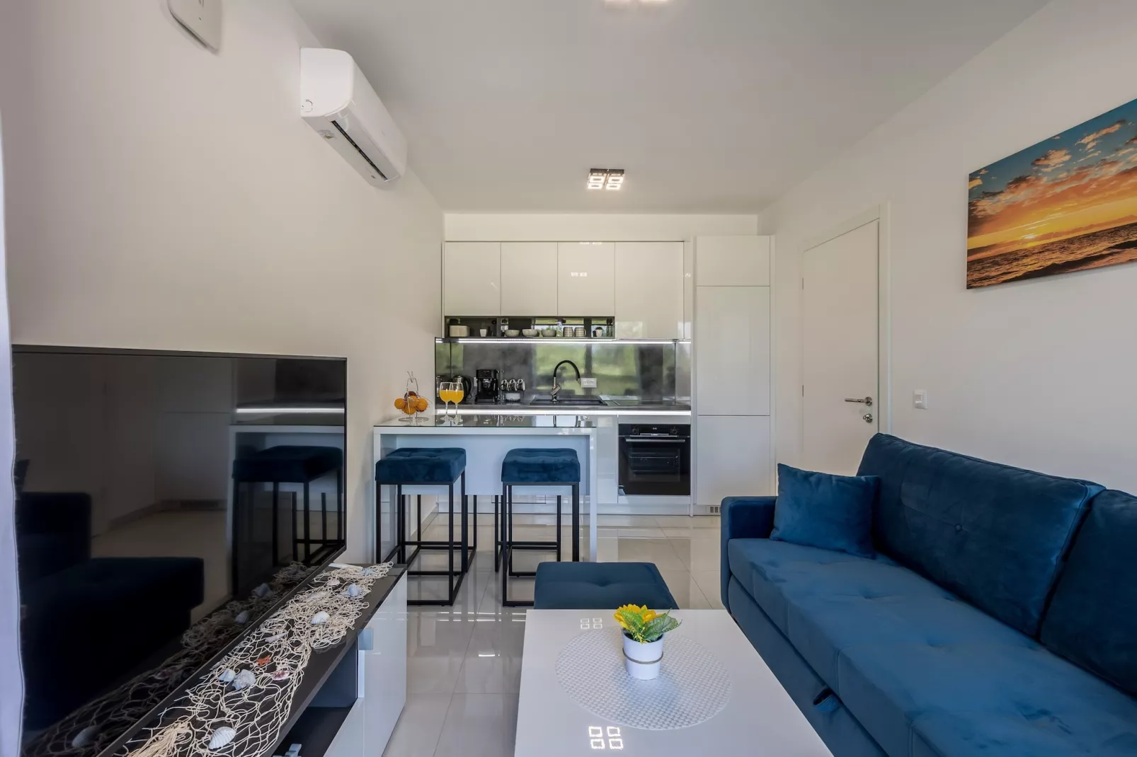 Scenic Kastel Luksic Apartments - One Bedroom Apartment (owner sjever manji) - Woonkamer