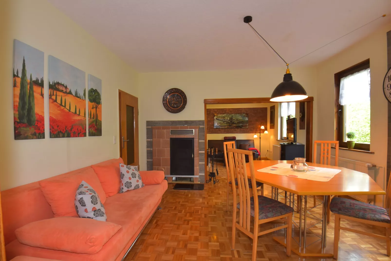 Ferienwohnung Erna - Woonkamer