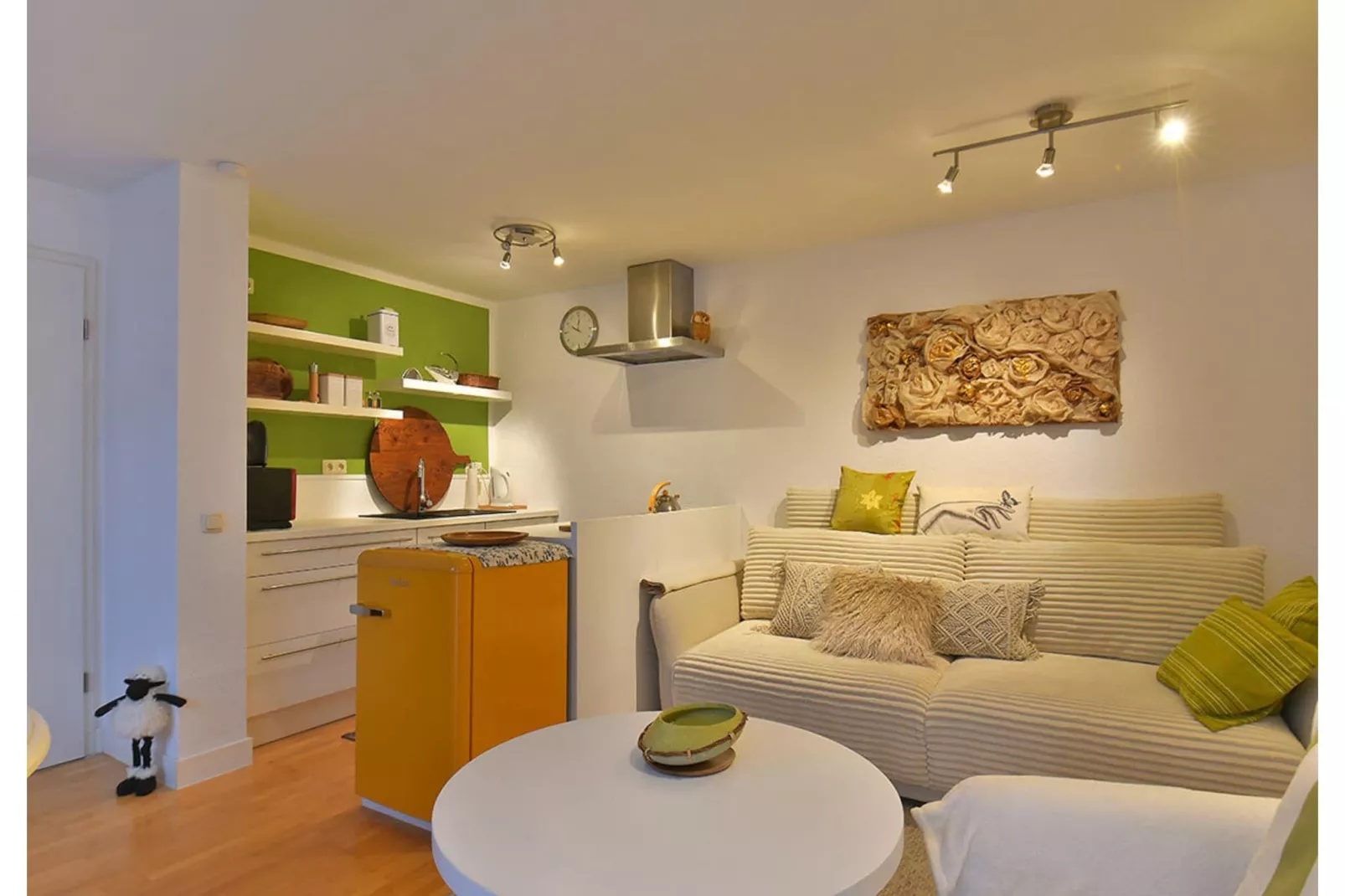 Ferienwohnung Bärbel - Woonkamer