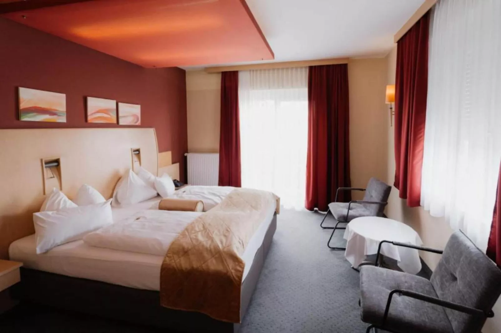 Hotel Landliebe - Double Room with Balcony - Slaapkamer