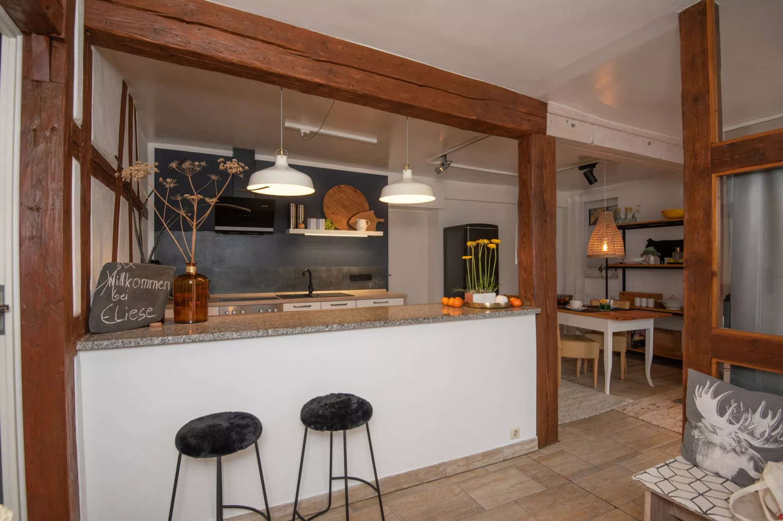 Ferienwohnung Eliese - Woonkamer