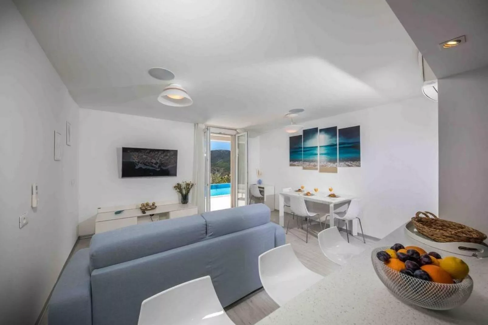 Buena Vista - Two Bedroom Holiday Home with Swimming pool - Woonkamer