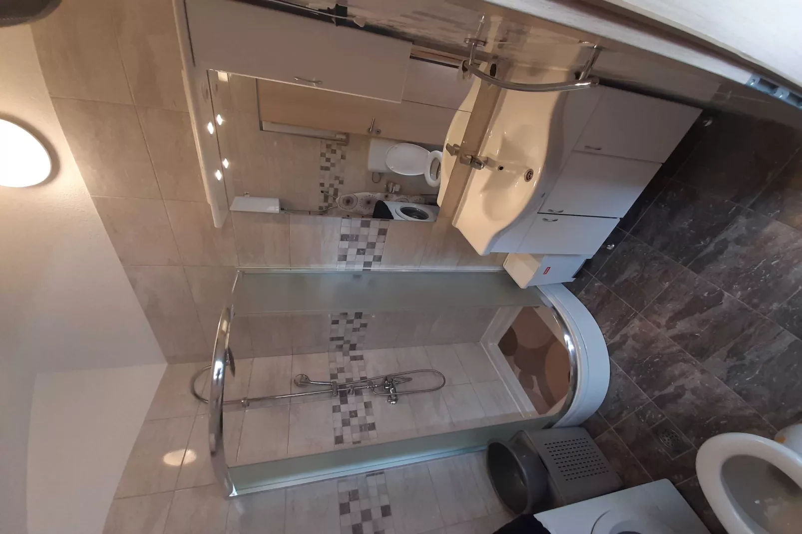 Cozy Apartments with Private Balcony Vinisce - Comfort Two Bedroom Apartment (Owner III) - Badkamer
